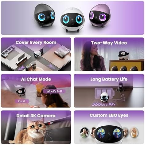 Air 2 Plus FamilyBot 3K Home Camera Robot – AI Companion